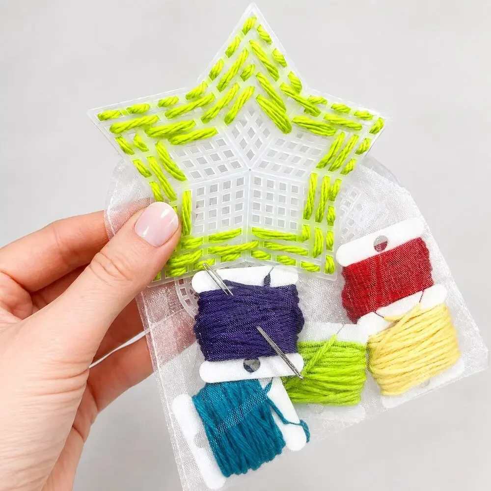 Kids Sewing Montessori Kit - Mess Free Waldorf Toddler Busy Work Homeschool Kit